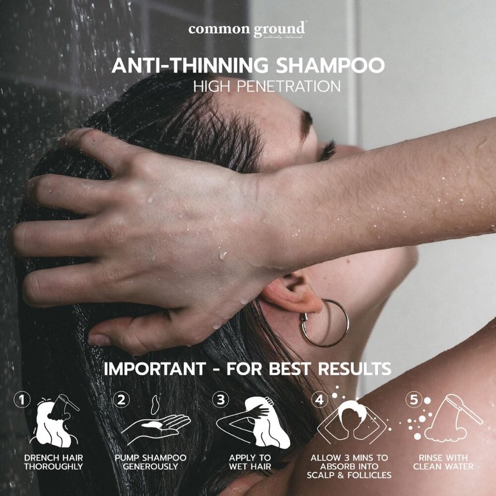 NEW - Common Ground Natural Anti-Thinning Shampoo Conditioner Set Rosemary scent - Picture 5 of 9
